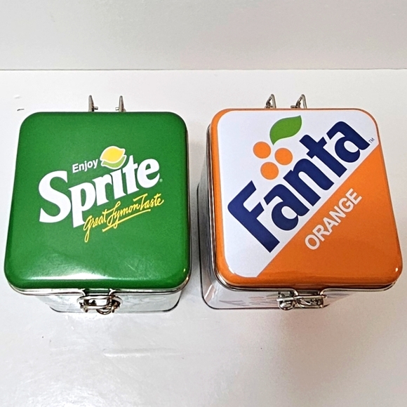 Fanta & Sprite Tin Metal Containers - Picture 6 of 7